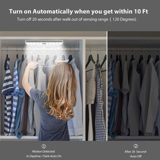 🔥 Kup 1, a drugi dostaniesz gratis 💡 Inteligentna magnetyczna lampa LED z czujnikiem ruchu 🏡✨