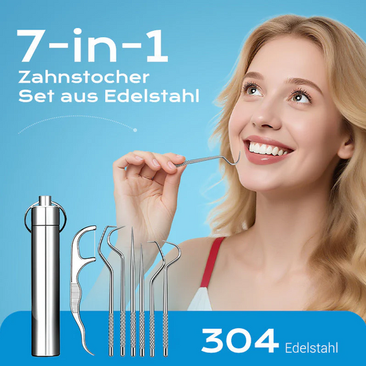 🔥✨【Kup 1 otrzymaj 1 za darmo】🦷Zestaw wykałaczek ze stali nierdzewnej