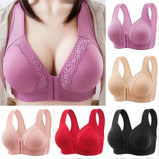 【✨ 1+1 gratis】 Biustonosz plus size zapinany z przodu na niestalowe kółka