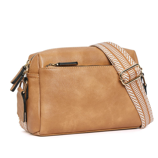 Damską torbę crossbody z wieloma kieszeniami