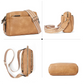 Damską torbę crossbody z wieloma kieszeniami