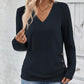 👚Elegancka bluzka damska z dekoltem w szpic i dopasowanym krojem