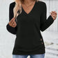 👚Elegancka bluzka damska z dekoltem w szpic i dopasowanym krojem